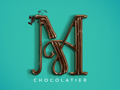 MA Chocolatier Monogram chocolate logo monogram