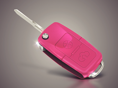 Dribbble Key dribbble icon illustration jackknife key photoshop realistic