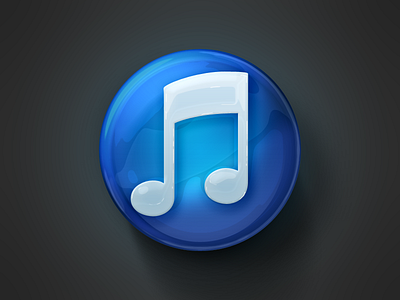 iTunes glossy icon itunes logo photoshop
