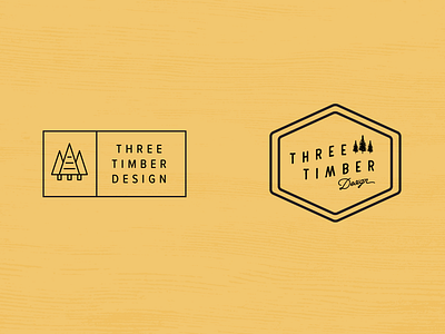 ThreeTimber Design Logo Concepts brand design graphix design identity logo logomark
