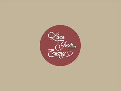 Love Your Enemy brand brand design icons identity logo typography vector