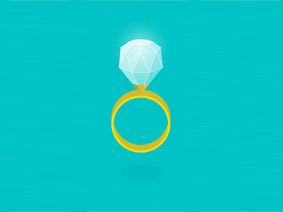 Ring design flat icon illustration minimal
