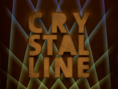 Crystalline crystalline design typography