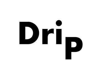 Drip Logo branding clean design e commerce flat icon identity lettering logo minimal type typography vector web