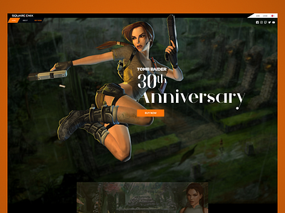 Tomb Raider Concept pt1 branding design games illustration type typography ui web website