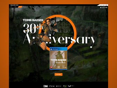 Tomb Raider Concept pt3 branding design games illustration typography ui web website