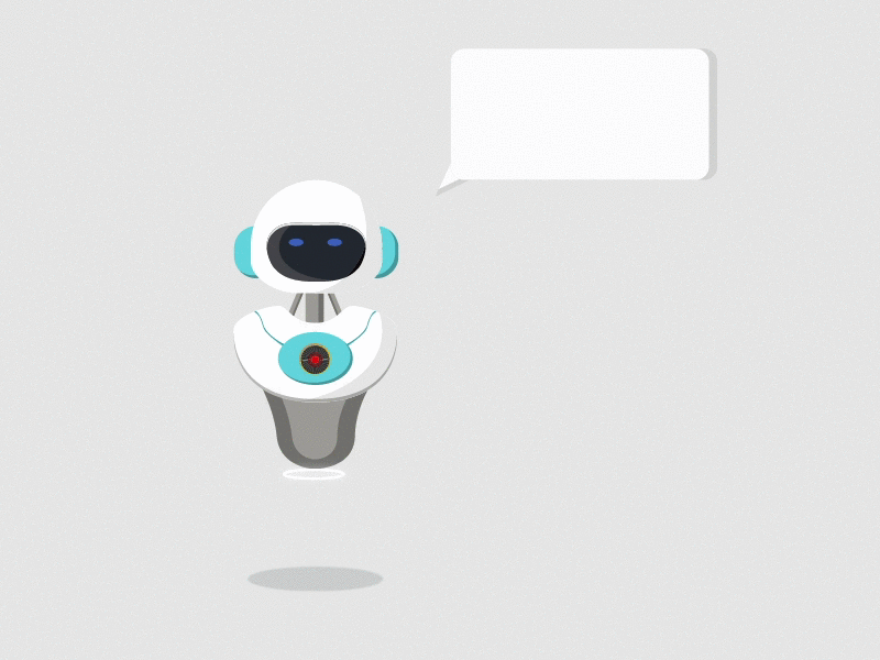 Chat bot after effects motion graphics robots