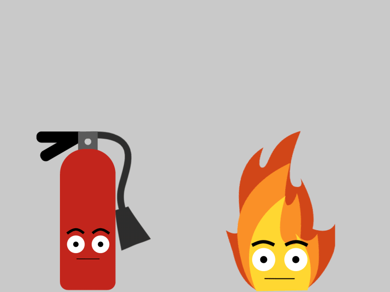Fire Vs Extinguisher after effects expressions fire fire extinguisher motion graphics