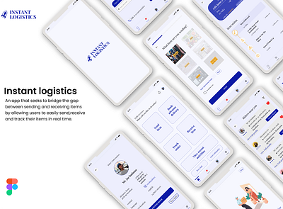 Logistics app app design graphic design logo ui ux