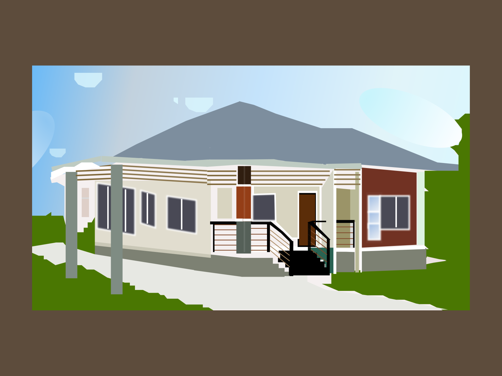 a-house-illustration-using-shapes-by-elizabeth-agunroye-on-dribbble