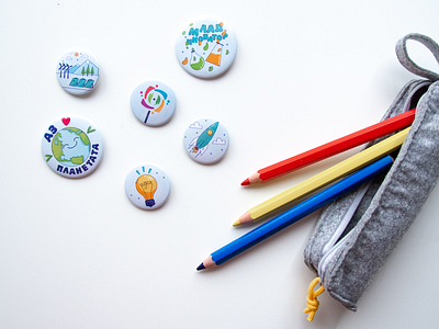 Badges for a kids contest | Illustration