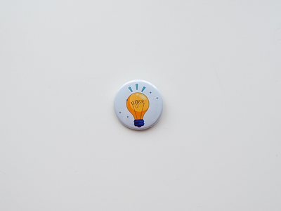 Idea Badge for a Kids Contest | Illustration badge bulgaria bulgarian idea illustration lettering lightbulb type