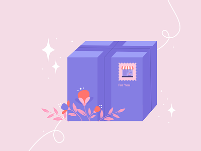 Delivery Package | Illustration box bulgaria cardboard box cardboard packaging delivery gift illustration illustration art pack package pink product illustration small business ui ui illustration uiux uiux illustration web illustration webdesign webdesign illustration