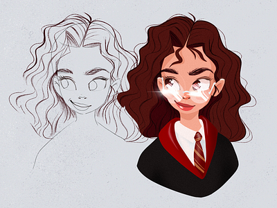 Hermione Character | Illustration book illustration bulgaria character character design girl girl character granger harry potter harrypotter hermione hermione granger illustration product illustration