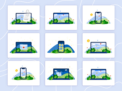 Eco Technology Icons | Illustration