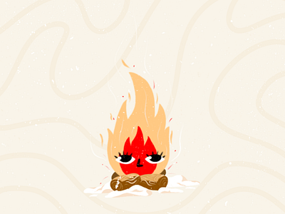 Fire Character | Warm-up Illustration