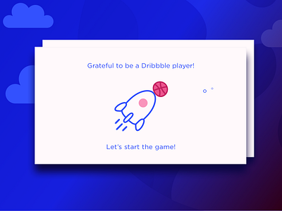 Happy and grateful to be a Dribbble player! creative design dribbble dribbbledebut player start