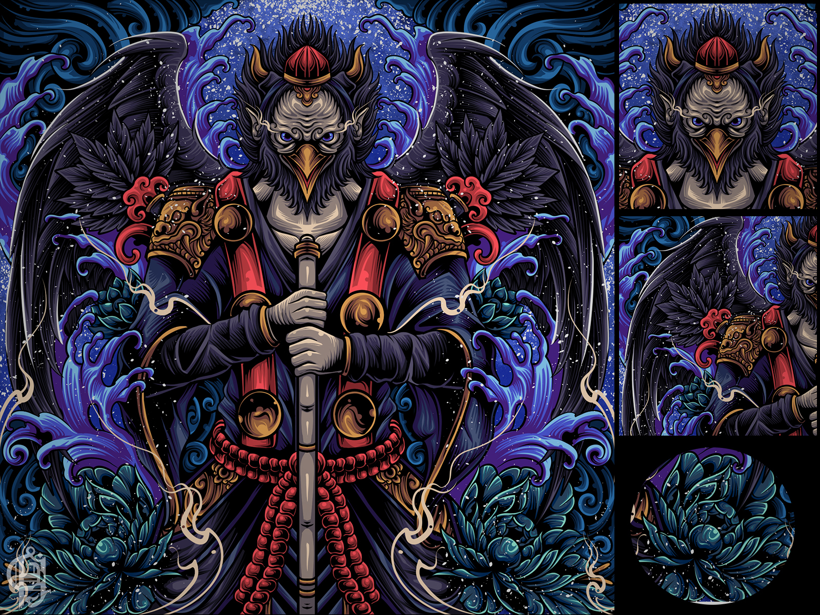 KARASU TENGU By Hdi 89 On Dribbble   56 4x 