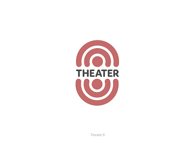 Theater 8 branding 8 brand branding circle eight flat identity illustration logo logo design mark minimal round simple theater theatre ui design vector visual identity website