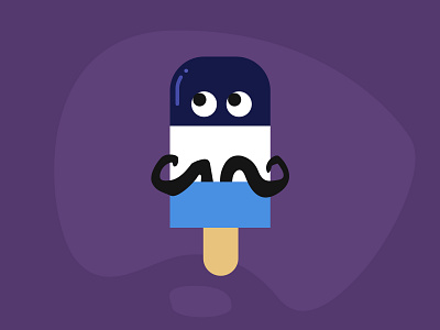 Shy To Movember beard cause cool cream day design flat fun guy ice icecream illustration illustration art illustrator movember mustache november portmanteau shave simple