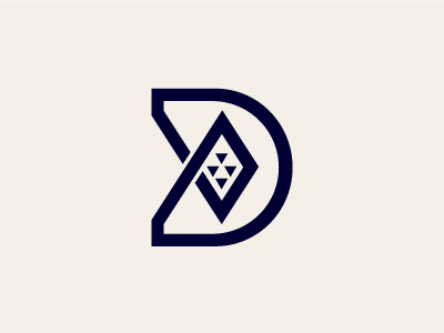 D-Diamond Logo alphabet concept diamond diamonds letter d logo minimal triangle type