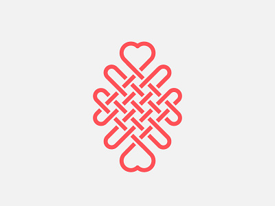 Heart's Maze heart icon illustrator logo love maze minimal