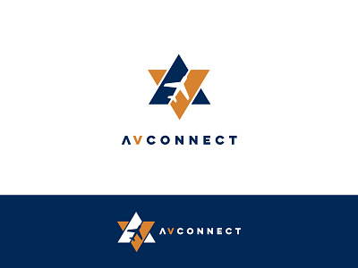 Av Connect Concept airplane airport av aviation connect monogram plane runway star