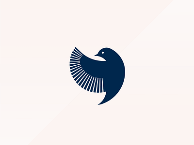 Bird Logo Concept bird branding circle concept feathers flying icon illustration logo