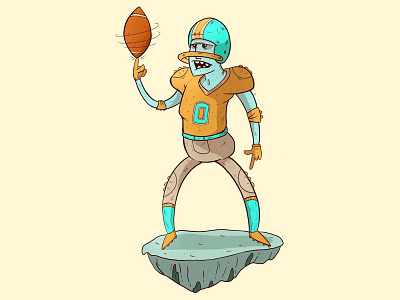 Football Player digital art game art procreate