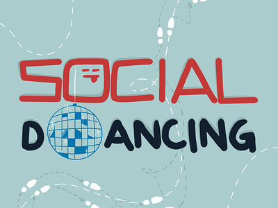 Social D___ancing daissydesigns digital art ecard illustration lettering procreateapp