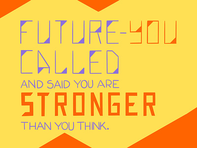 You Are Stronger daissydesigns digital art ecard illustration lettering procreateapp