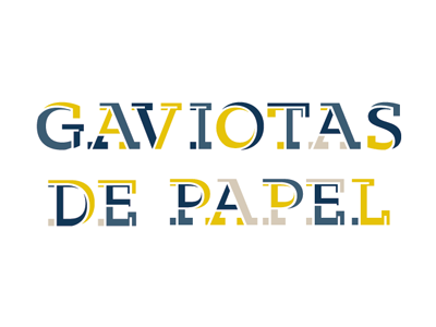 Gaviotas De Papel - Book Cover Type book cover renderedthreads typography