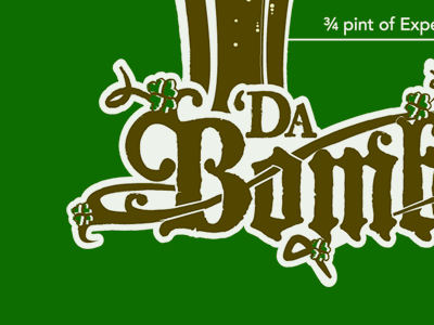 Da'Bomb - T-shirt Design design renderedthreads t shirt typography