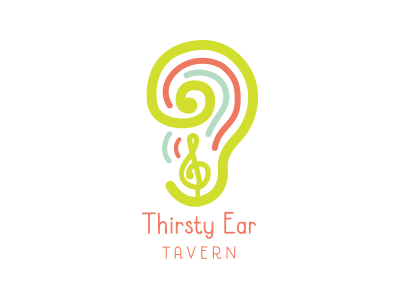 Thirsty Ear Tavern Logo Concept branding ear logo music renderedthreads
