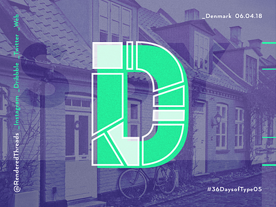 D is for Denmark 36daysoftype d denmark letters renderedthreads travel type