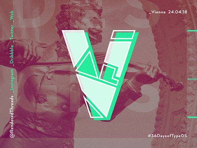 V is for Vienna 36daysoftype letters renderedthreads travel type v vienna