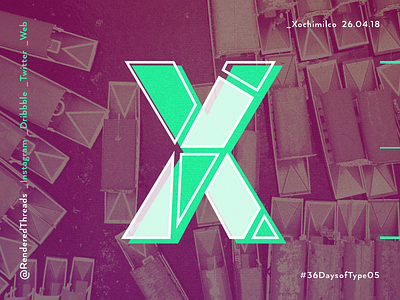 X is for Xochimilco 36daysoftype letters renderedthreads travel type x xochimilco