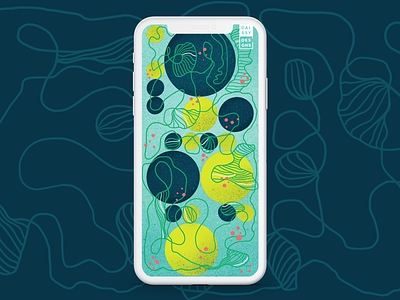 016 / Submerged Cities 100daysproject daissydesigns illustration iphonexs procreateapp wallpaper