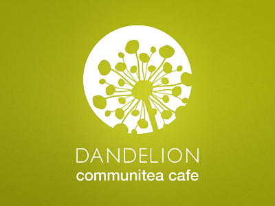 Dandelion Communitea Cafe - Logo Design (1 of 3) branding logo design renderedthreads