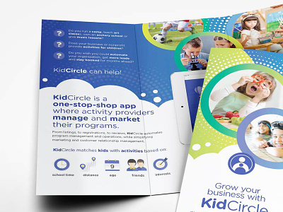 Kidcircle Trifold Brochure art direction brochure flyer graphic design