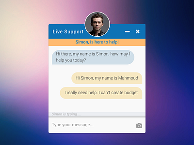 Live Support Chat chat ui live support