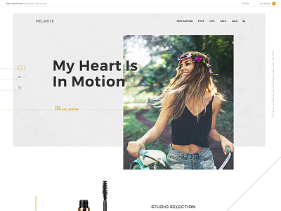 Ecommerce Theme (wip) design ecommerce homepage layout makeup store template theme ui ux web web design