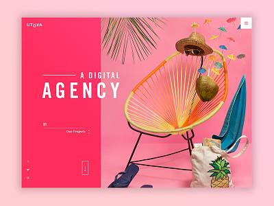 Agency Comp 2.2 clean design homepage layout minimal type typography ui ux web design website