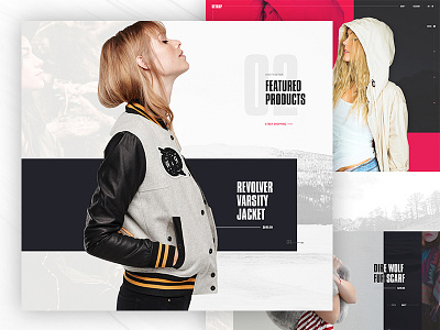 Revamp clean design ecommerce fashion layout minimal typography ui ux web design website