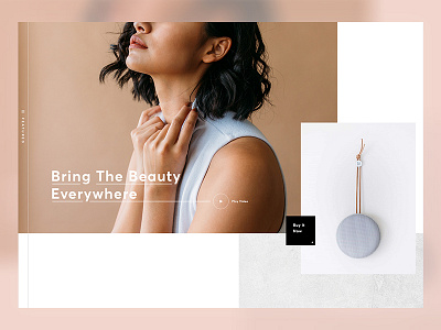 Beoplay A1 clean design ecommerce layout minimal typography ui ux web design website