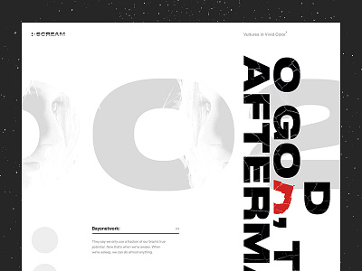 Aftermath clean design grid layout minimal type typography