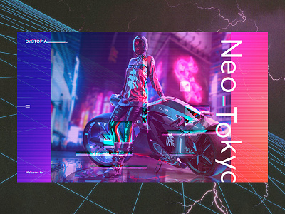 Dystopia 2019 clean design grid layout minimal type typography vaporwave web design