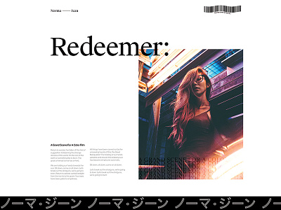 Redeemer clean design editorial grid layout minimal type typography ui ux