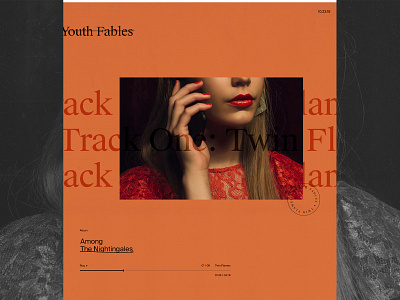 Youth Fables clean design editorial grid layout minimal serif type typography ui ux web design website