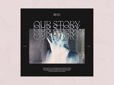 Story Page clean design editorial grid layout minimal serif type typography web design